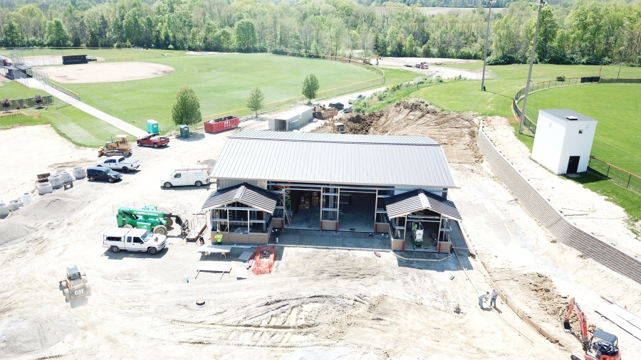 image of new construction from the air